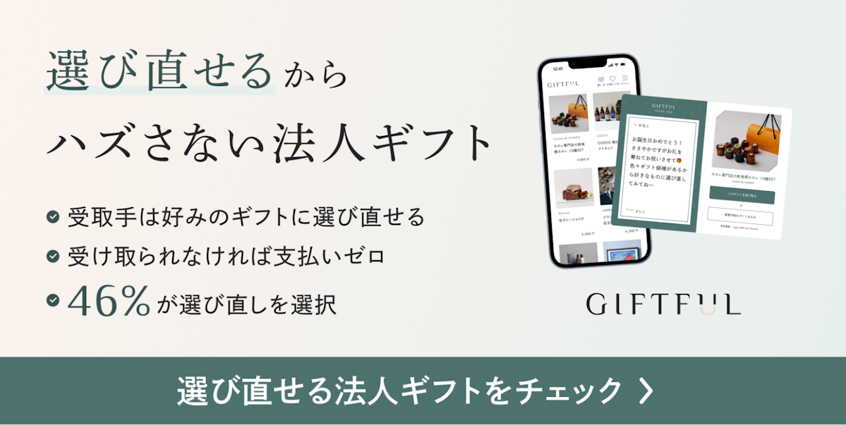 選び直せるからハズさない法人ギフトGIFTFUL