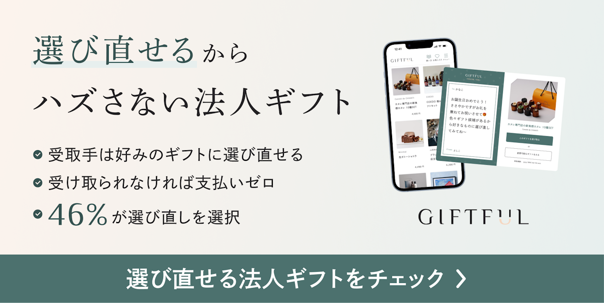 選び直せるからハズさない法人ギフトGIFTFUL