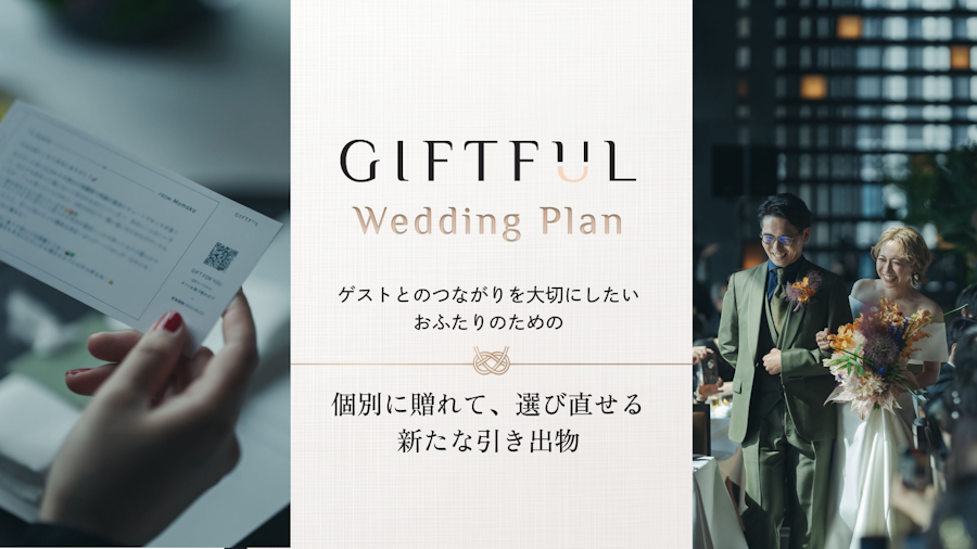 GIFTFUL Wedding Plan - 個別に贈れて選び直せる、新たな引き出物 -