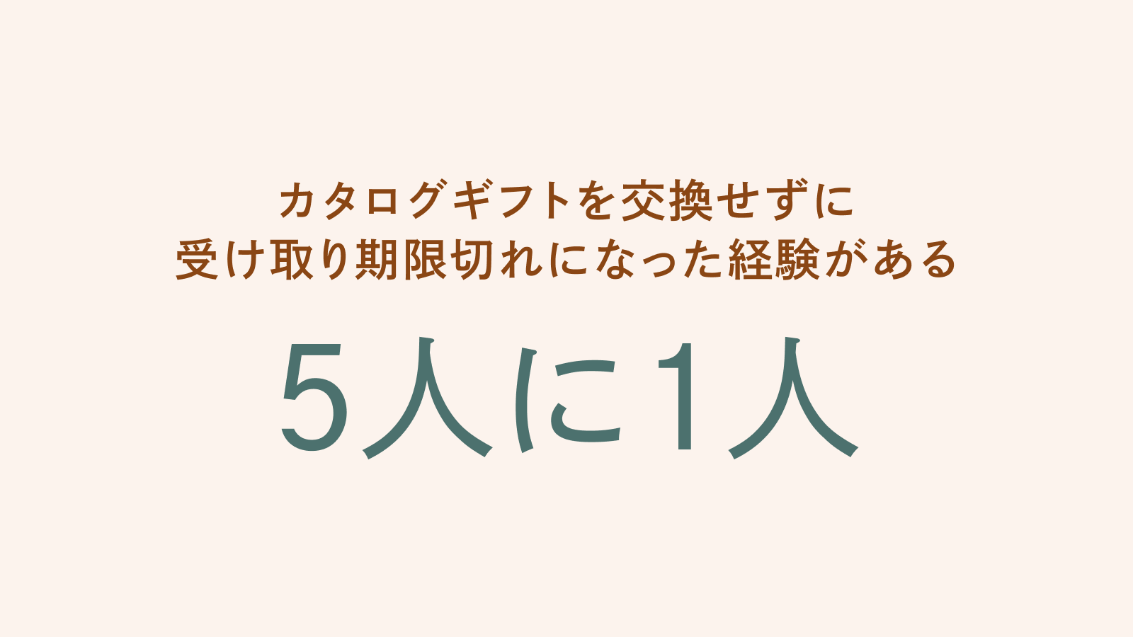 カタログギフト、5人に1人が期限切れの経験あり