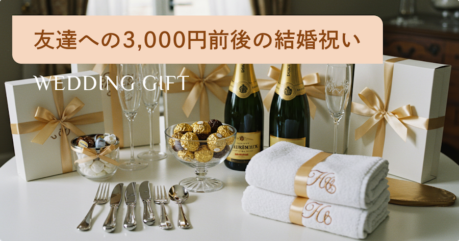 友達が喜ぶ3000円前後の結婚祝いプレゼント43選！